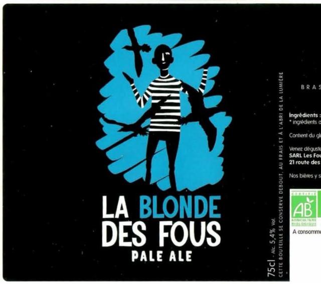 La Blonde Des Fous 5.9%, Les Fous Brassant, France