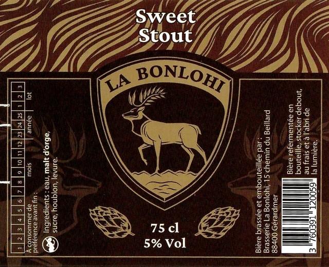 La Bonlohi Sweet Stout 5.0%, Brasserie La Bonlohi, France