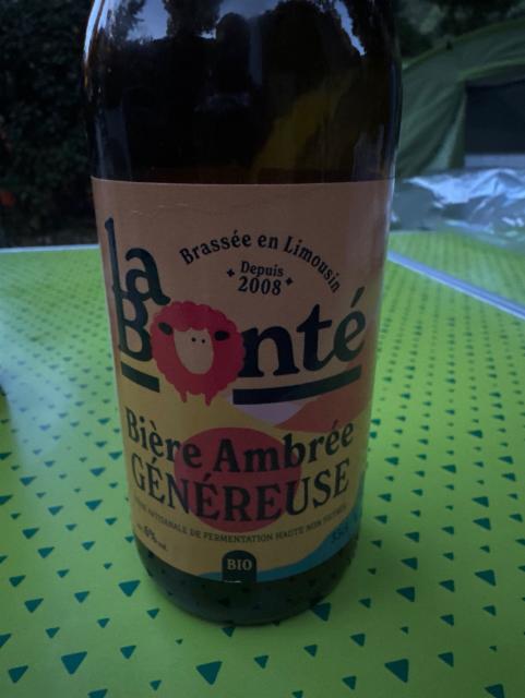 La Bonté Ambrée Généreuse 6.0%, Brasserie De Bel Air - La Bergère, France