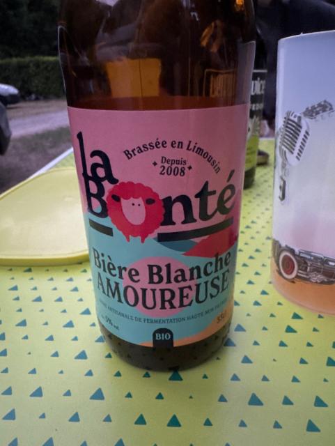La bonté bière blanche amoureuse 5.0%, Brasserie De Bel Air - La Bergère, France