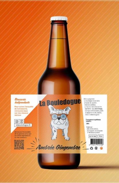 La Bouledogue Ambrée Gingembre 5.5%, La Bouledogue, France