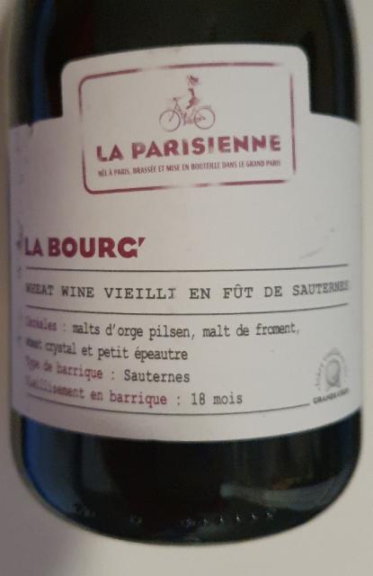 La Bourg' 10.2%, Brasserie La Parisienne, France