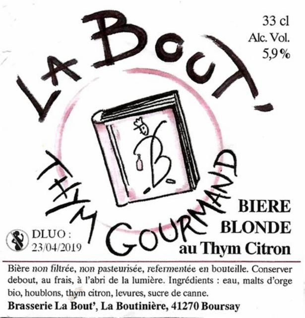 La Bout' Thym Gourmand 5.5%, La Bout', France