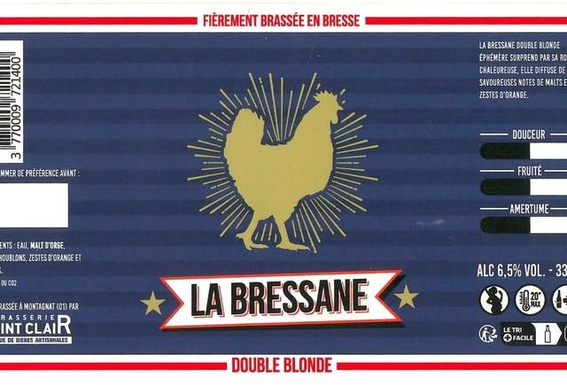 La Bressane Double Blonde 6.5%, Brasserie Saint-Clair, France