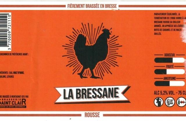 La Bressane Rousse 5.0%, Brasserie Saint-Clair, France