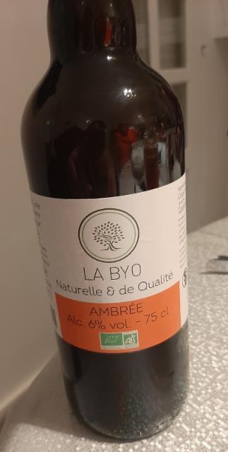 La Byo Ambrée 6.0%, La Piautre - La Fabrique Des Bières D'Anjou, France