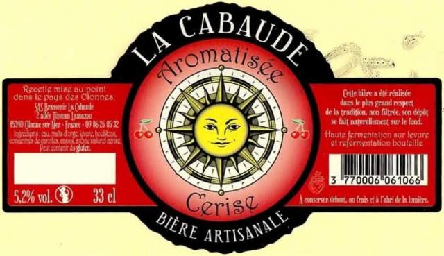 La Cabaude Aromatisée Cerise 5.2%, Brasserie La Cabaude [Closed], France
