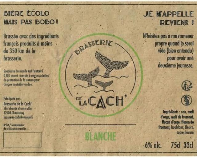 La Cach' Blanche 6.0%, Brasserie De La Cach', France
