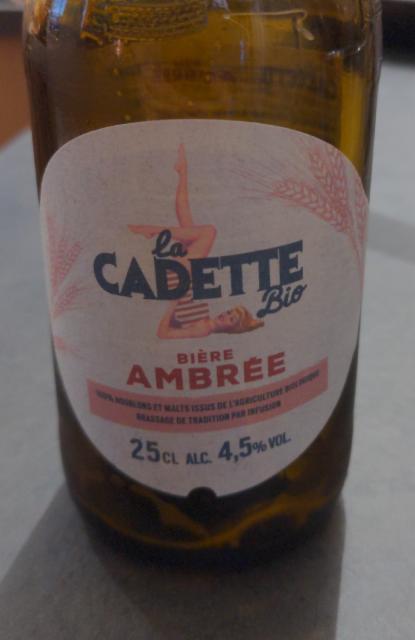La Cadette Bio Ambrée 4.5%, Brasserie Castelain, France