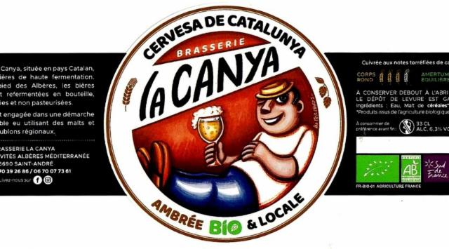 La Canya Ambrée Bio 6.3%, Brasserie La Canya, France