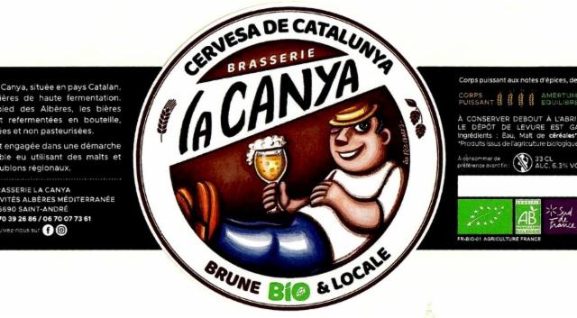 La Canya Brune Bio 6.3%, Brasserie La Canya, France