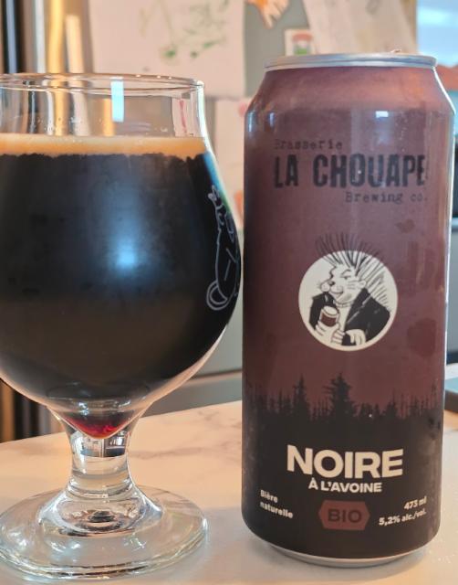 La Chouape Noire À L'Avoine 5.2%, Brasserie La Chouape Brewing Company, Canada