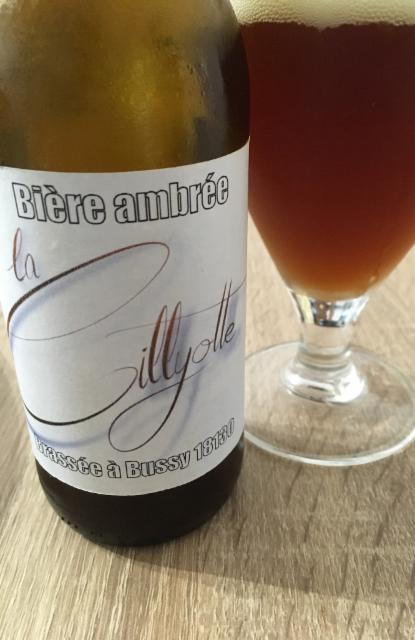 La cillyotte Bière ambrée 7.0%, Brasserie de bussy, France