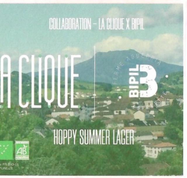 La Clique Hoppy Summer Lager 5.0%, La Clique [Closed], France