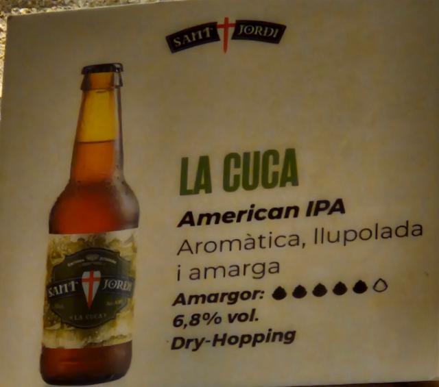 La Cuca 6.8%, Cervesa Sant Jordi, Spain