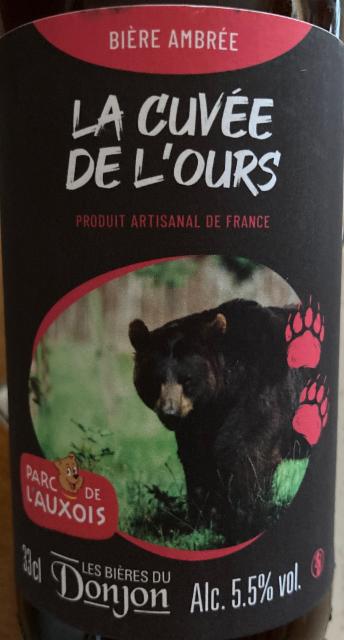 La Cuvée De L'Ours 5.5%, Les Bières Du Donjon, France