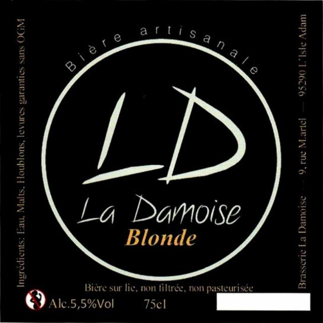 La Damoise Blonde 5.5%, La Damoise [Closed], France