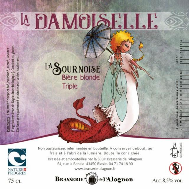 La Damoiselle La Sournoise 8.5%, Brasserie De L'Alagnon, France