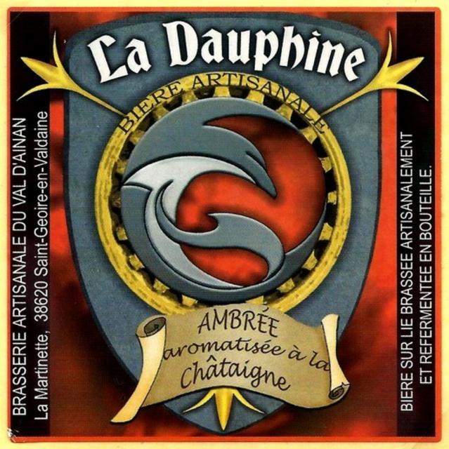 La Dauphine Ambrée À La Châtaigne 7.0%, Brasserie Artisanale Du Val D'Ainan (La Dauphine), France