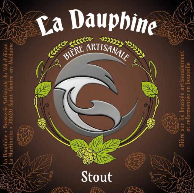La Dauphine Stout 6.0%, Brasserie Artisanale Du Val D'Ainan (La Dauphine), France