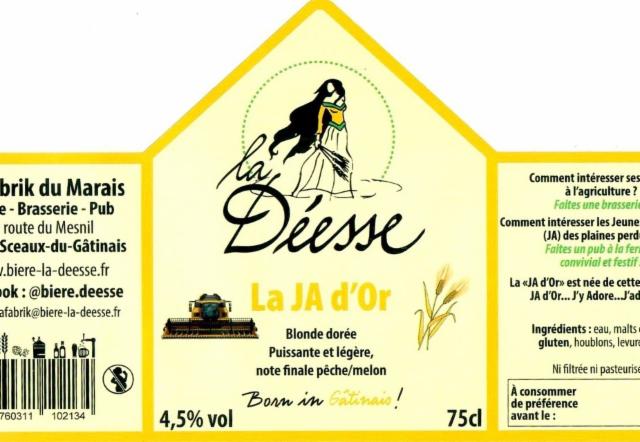 La Déesse La JA D'Or 5.0%, La Fabrik Du Marais, France
