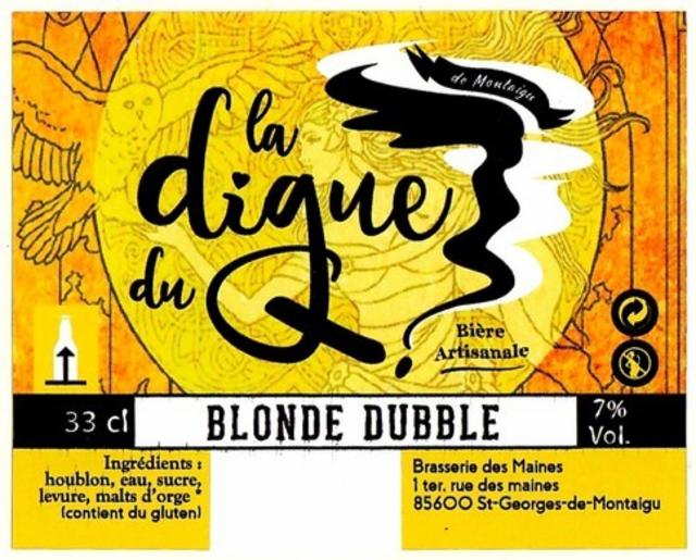 La Digue Du Q Blonde Dubbel, Brasserie Des Maines [Closed]