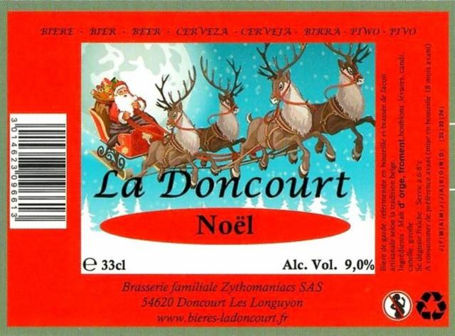 La Doncourt Noël 9.0%, Brasserie Zythomaniacs (La Doncourt), France