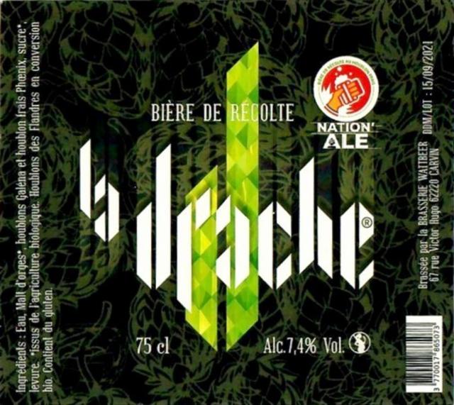 La Drache Nation'Ale 7.4%, Brasserie Wattbeer (La Drache), France