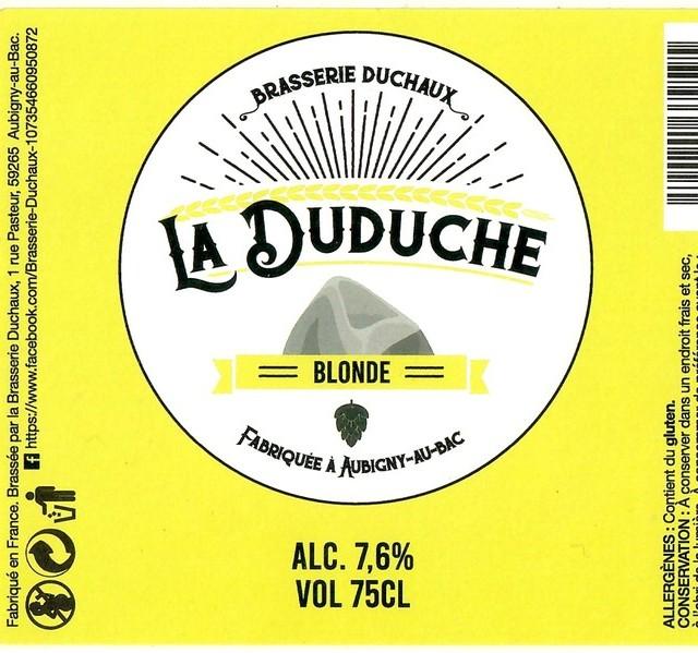 La Duduche Blonde, Brasserie Duchaux & Dezandre (La Duduche)