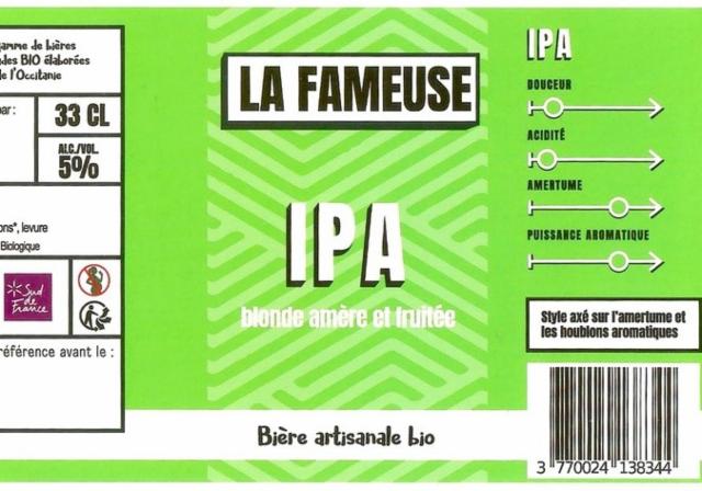 La Fameuse IPA 5.0%, La Berlue, France