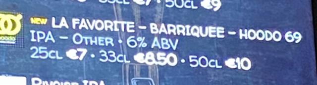La Favorite 6.0%, Brasserie HooDo, France