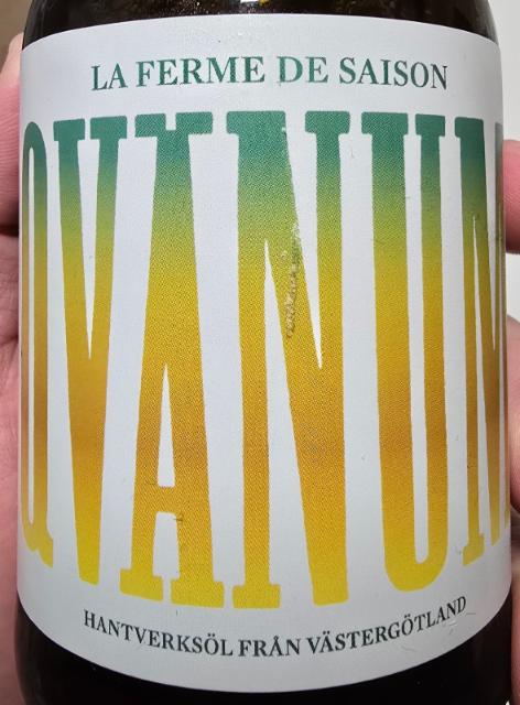 La ferme de saison 5.5%, Qvänum Mat & Malt, Sweden