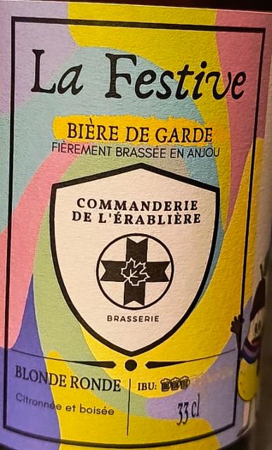 La Festive 4.0%, Commanderie De L'Érablière, France