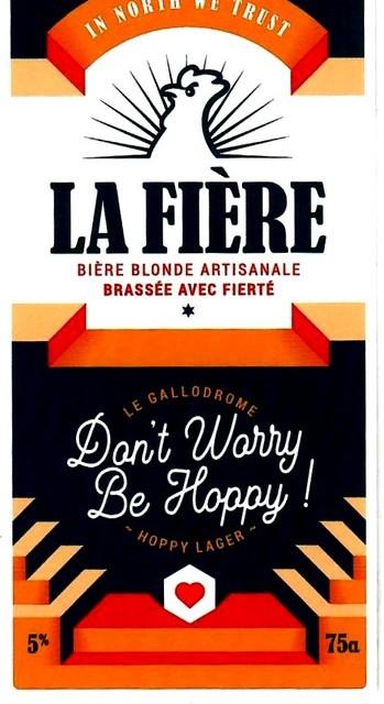 La Fière Hoppy Lager 2020 5.0%, Brasserie Du Pays Flamand, France