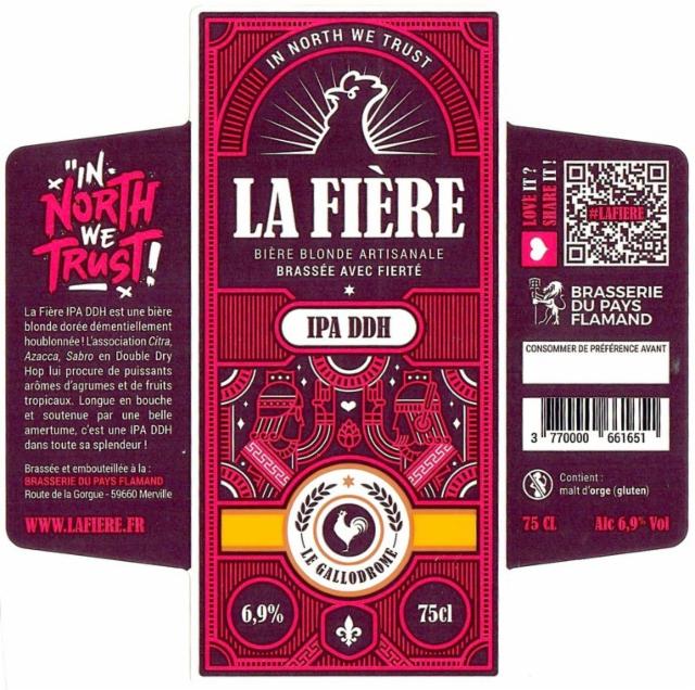 La Fière IPA DDH 6.9%, Brasserie Du Pays Flamand, France