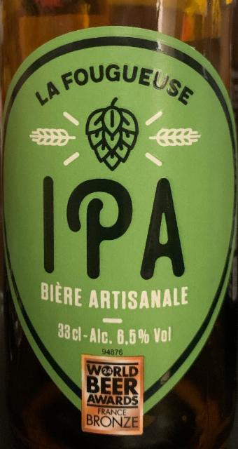 La Fougueuse IPA, E. Leclerc - Marque Repère (Scamark)
