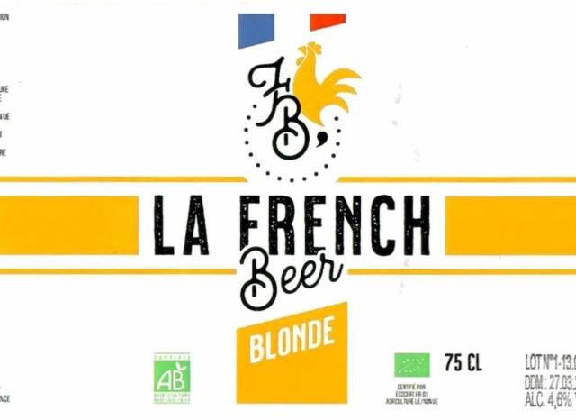 La French Beer Blonde 4.6%, La Brasserie 744, France
