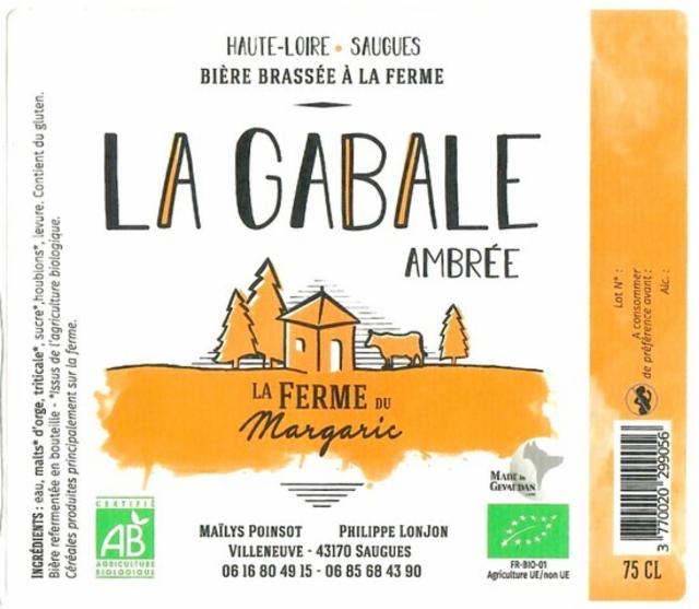 La Gabale Ambrée 5.0%, La Ferme Du Margaric, France