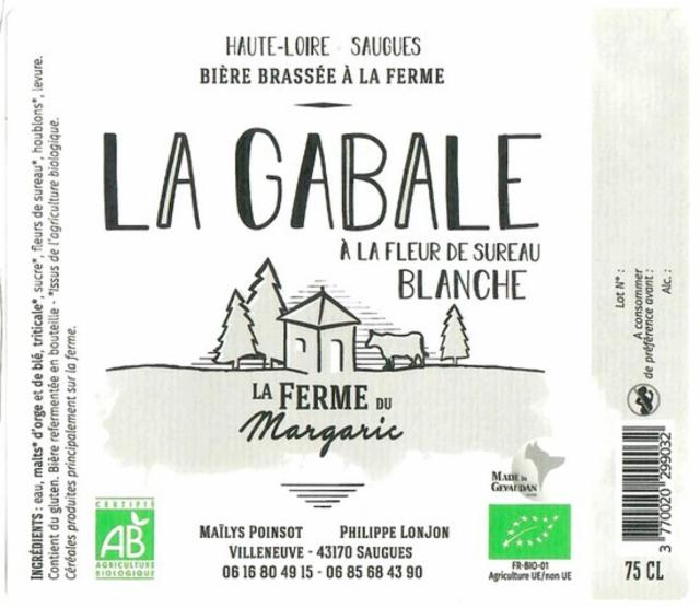 La Gabale Blanche 5.0%, La Ferme Du Margaric, France