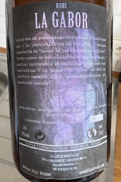 La Gabor Triple, Brasserie de L'Abbaye des Rocs