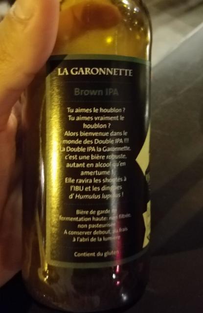 La Garonnette Brown IPA 8.0%, Brasserie La Garonnette, France