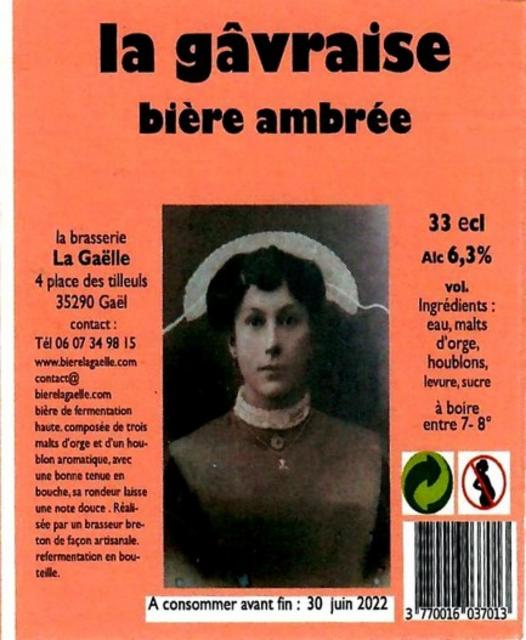 La Gâvraise Ambrée 6.3%, Microbrasserie La Gaëlle [Closed], France