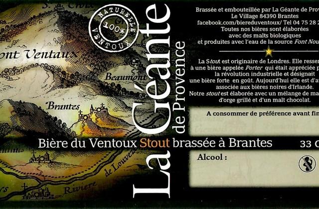La Géante Stout 6.0%, La Géante De Provence - Bière Du Ventoux, France