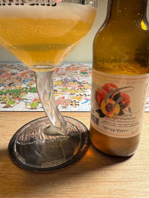 La Germanoise Blanche à la Pêche 3.8%, Brasserie La Germanoise, France