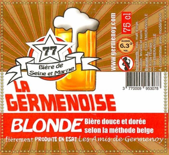 La Germenoise Blonde 6.4%, La Germenoise - ESAT Germenoy, France