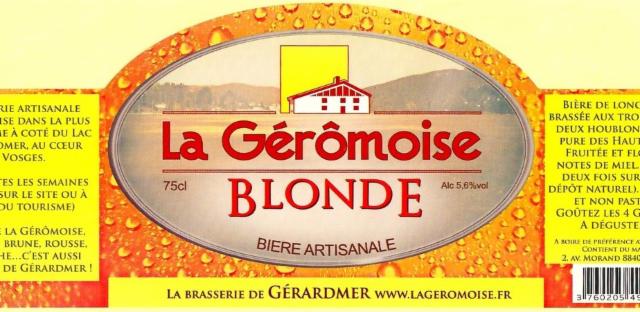 La Gérômoise Blonde, La Gérômoise
