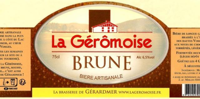 La Gérômoise Brune 6.5%, La Gérômoise, France