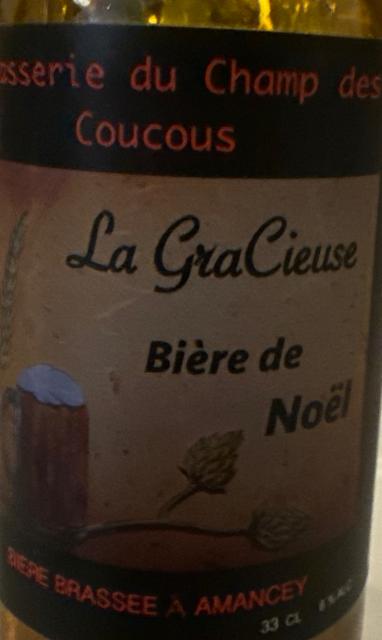 La Gracieuse 6.0%, Brasserie Du Champ Des Coucous [Closed], France
