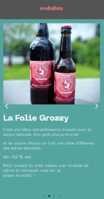 La Grozzy 5.2%, Brasserie La Folie Mousse, France