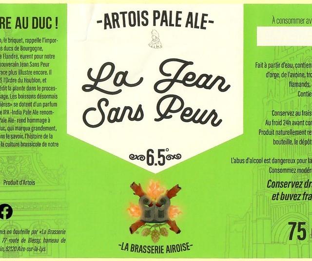 La Jean Sans Peur, La Brasserie Airoise